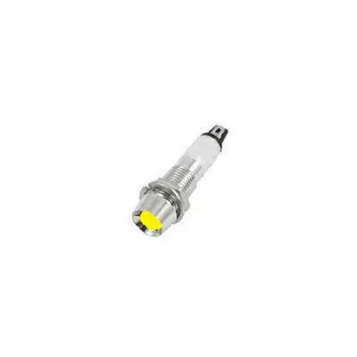 8mm 24V Sarı Sinyal Lambası (Metal)