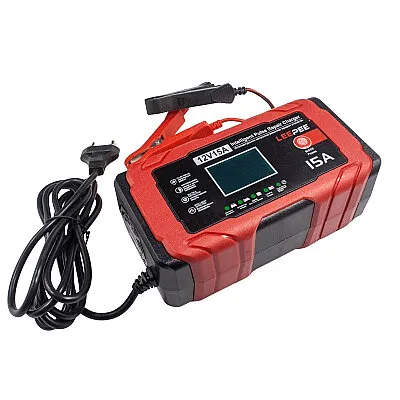 JJ1215-1 12V 15A Araç Akü Onarım Hızlı Şarj Cihazı