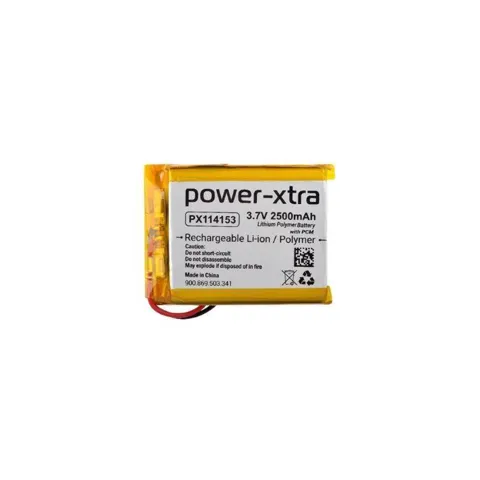 Power-Xtra PX114153 - 3.7V 2500 mAh Li-Polymer Pil - Devreli - 2.5A