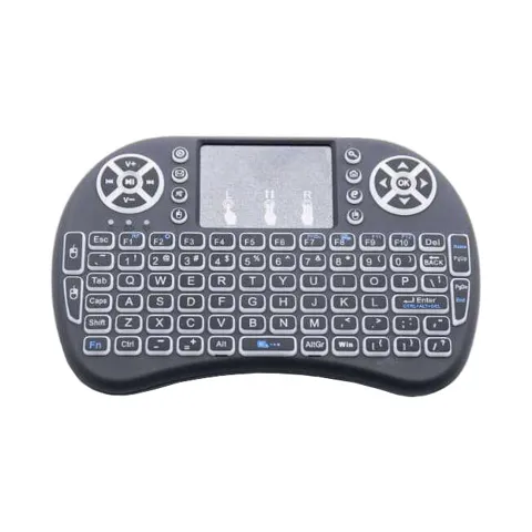 Odseven Mini Kablosuz 2.4GHz Kablosuz RGB Aydınlatmalı Siyah Klavye