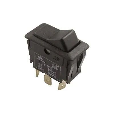 LB-216 On/Off Anahtar 6 Pin - Siyah