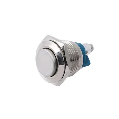16mm 220V Bağlantı Kablolu Su Geçirmez Metal Yaylı Buton