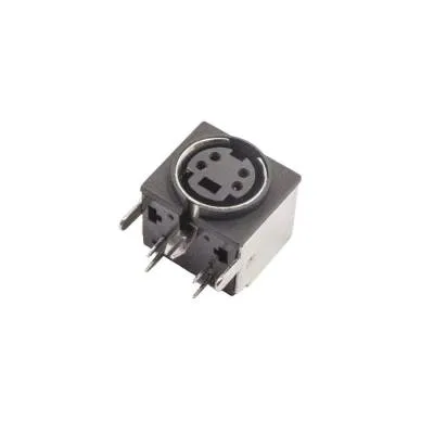 4 Pin Dişi Mini DIN Konnektör - Pcb Tipi