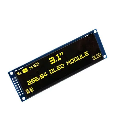 3.12 inç 256X64 OLED Ekran SSD1322 Paralel/SPI Sarı