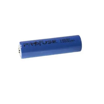 18650 Li-ion Şarj Edilebilir Pil - 3.7V-1200 mAh - Başlıklı