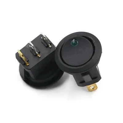 KCD1 Yeşil Nokta Işıklı On-Off Anahtar 12V