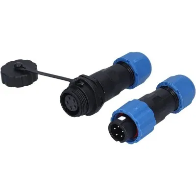 SD13 5 Pin 13mm Su Geçirmez Konnektör Takımı