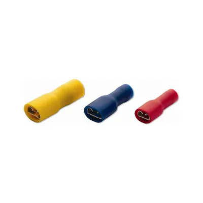 Tam İzoleli Dişi Faston Tip Kablo Ucu 2.80mm - Kırmızı - 10 Adet