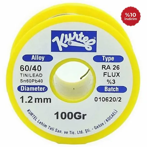 Kurtel Sn60/Pb40 Lehim Teli (100 gr. Makara) 1,2 mm
