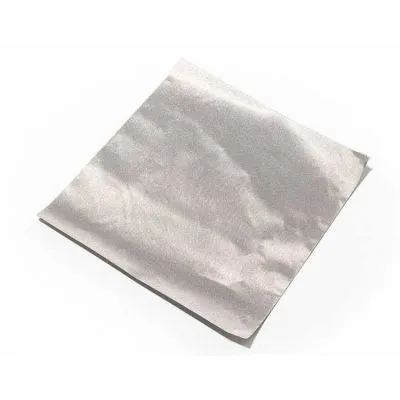 Dokuma İletken Kumaş 20x20cm Kare Gümüş Renk