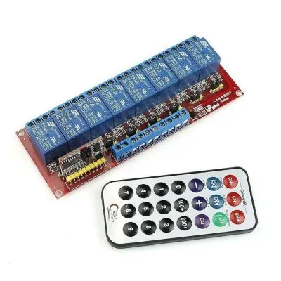 IR Kumandalı Röle Kartı - 12V, 8 Kanal