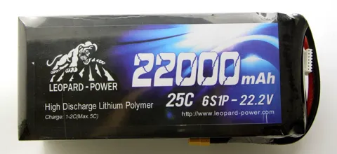 6s 22000mah 25C Lipo Batarya 22.2V Pil