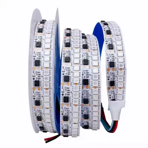 WS2811 Adreslenebilir RGB Şerit Led - 144 Led IP65 - Silikon Korumalı (Su geçirmez) - 5m