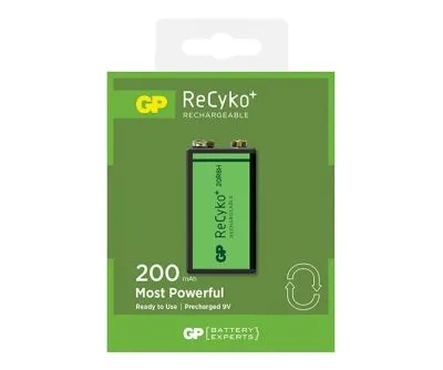GP 9V Pil  200mAh Şarjlı