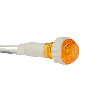 10mm Kablolu Pano Sinyal Lambası Plastik Sarı