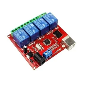 Usb Röle Kontrol Kartı 5V 4 lü Röle